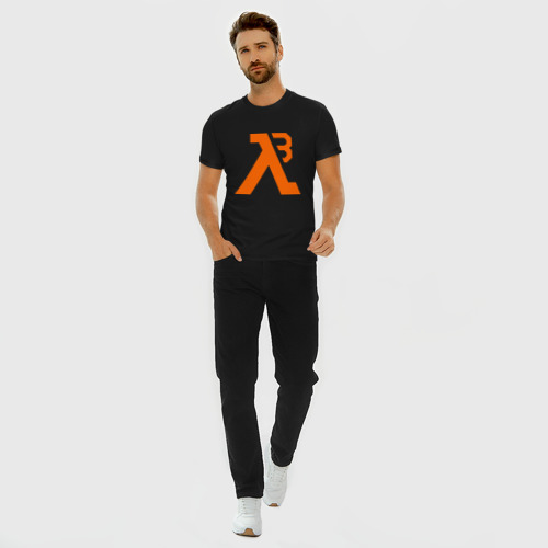 Мужская футболка премиум с принтом Half-Life 3, вид сбоку #3