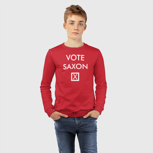 Детский свитшот хлопок с принтом Vote Saxon, фото #4