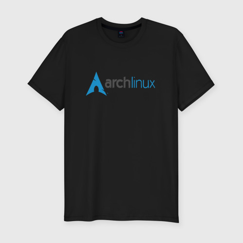Мужская футболка премиум с принтом Arch Linux, вид спереди #2
