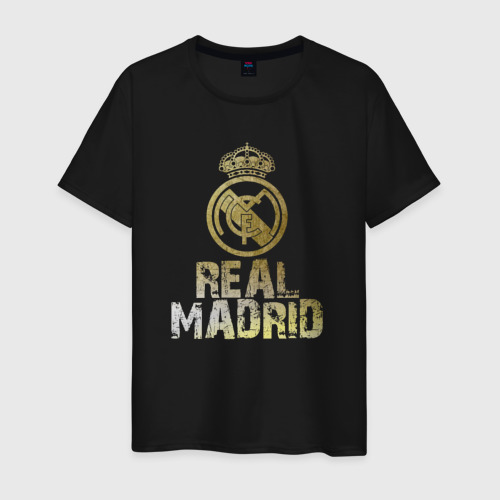 Мужская футболка хлопок с принтом Real Madrid, вид спереди #2