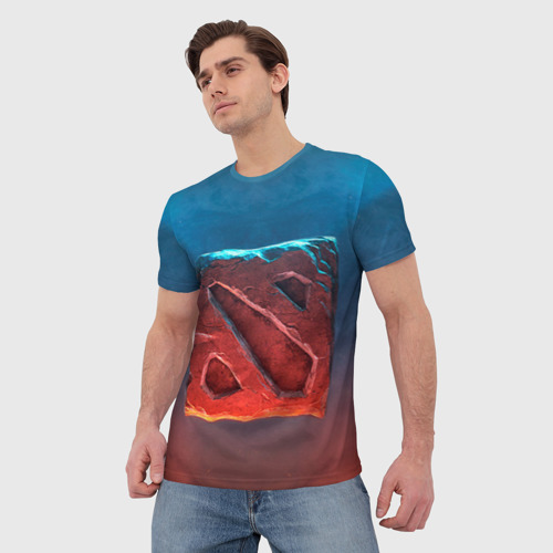 Мужская футболка 3D с принтом Dota, фото на моделе #1