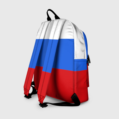 Рюкзак 3D с принтом Флаг и герб РФ, вид сзади #1