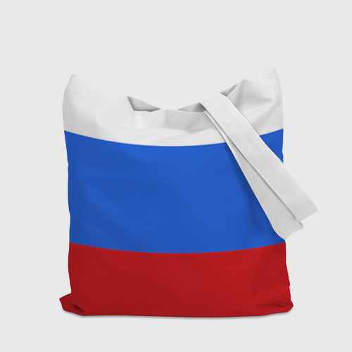Шоппер 3D с принтом Флаг и герб РФ, вид сзади #2