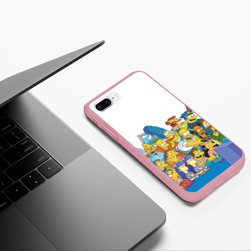 Чехол для iPhone 7Plus/8 Plus матовый с принтом Симпсоны, фото #5