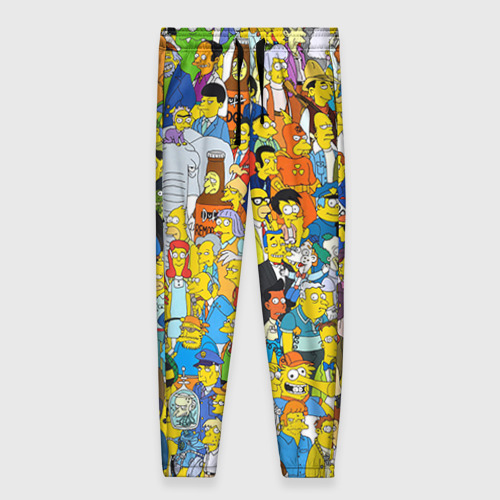 Женские брюки 3D с принтом Симпсоны, вид спереди #2