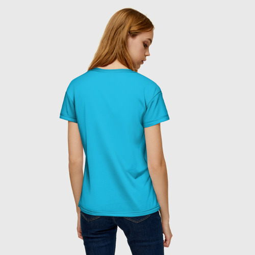 Женская футболка 3D с принтом Симпсоны, вид сзади #2