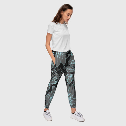 Женские брюки 3D с принтом Узор, вид сбоку #3