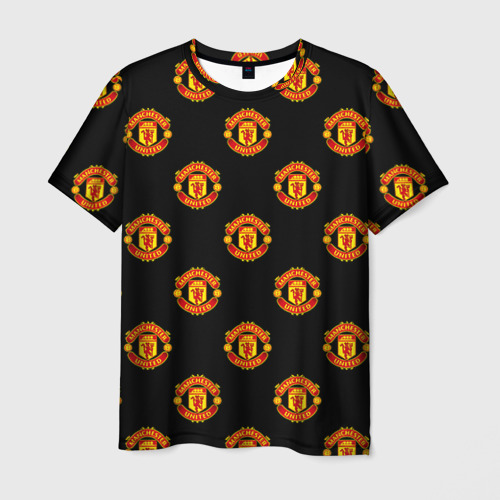 Мужская футболка 3D с принтом Manchester United, вид спереди #2