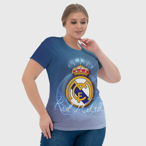 Женская футболка 3D с принтом Real Madrid, фото #4