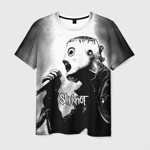 Мужская 3D футболка с принтом Slipknot, вид спереди #2