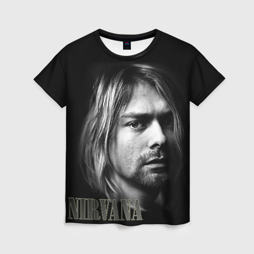 Женская футболка 3D с принтом Nirvana, вид спереди #2