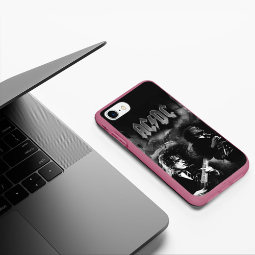Чехол для iPhone 7/8 матовый с принтом AC/DC, фото #5