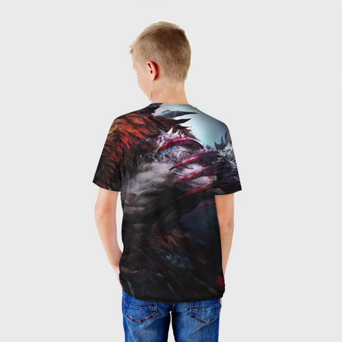 Детская футболка 3D с принтом Урса, вид сзади #2