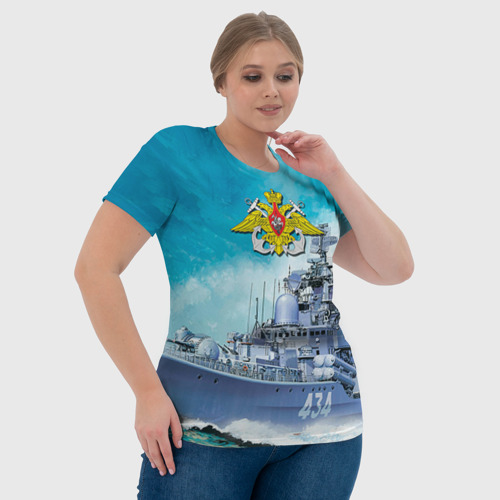 Женская футболка 3D с принтом ВМФ, фото #4