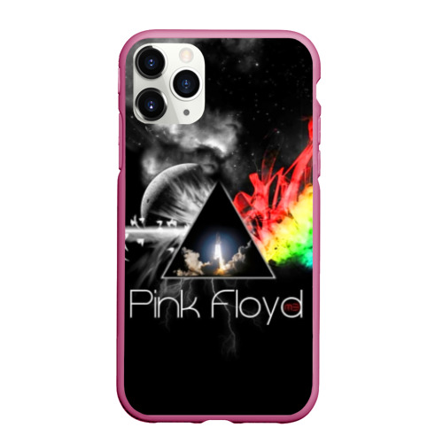 Чехол для iPhone 11 Pro матовый с принтом Pink Floyd, вид спереди #2