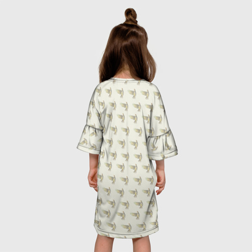 Детское платье 3D с принтом Imagine Dragons, вид сзади #2