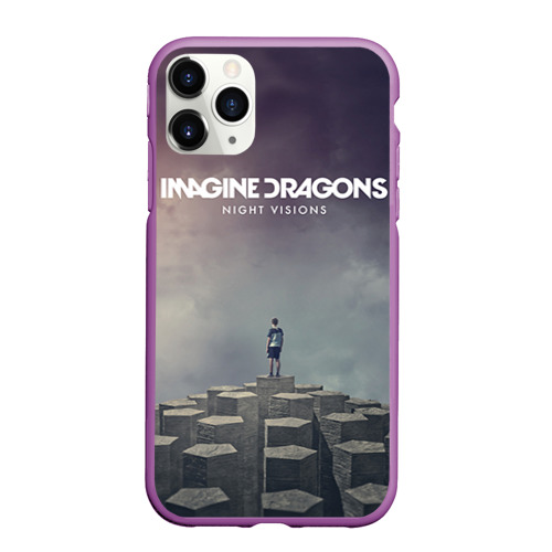 Чехол для iPhone 11 Pro Max матовый с принтом Imagine Dragons, вид спереди #2