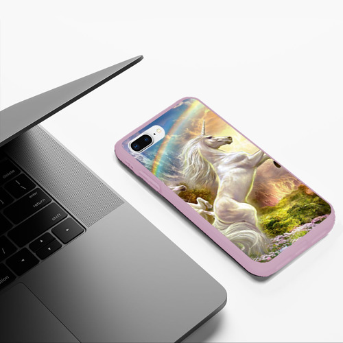 Чехол для iPhone 7Plus/8 Plus матовый с принтом Единороги, фото #5