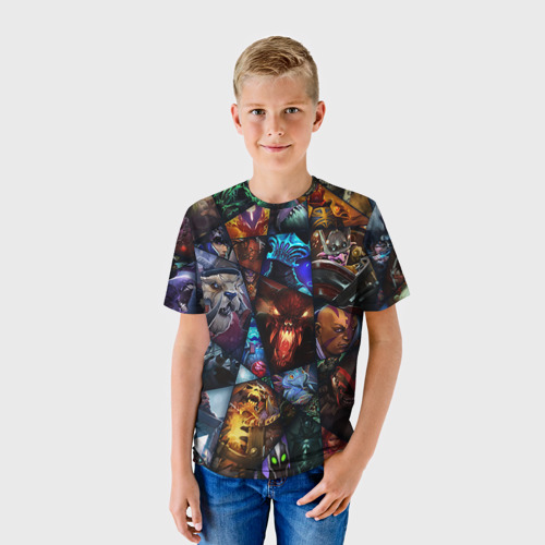 Детская футболка 3D с принтом All pic, фото на моделе #1