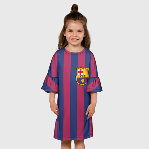 Детское платье 3D с принтом Pique, вид сбоку #3