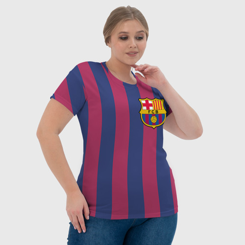 Женская футболка 3D с принтом Messi, фото #4