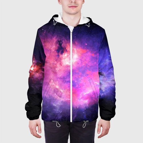 Мужская куртка 3D с принтом Космос, вид сбоку #3