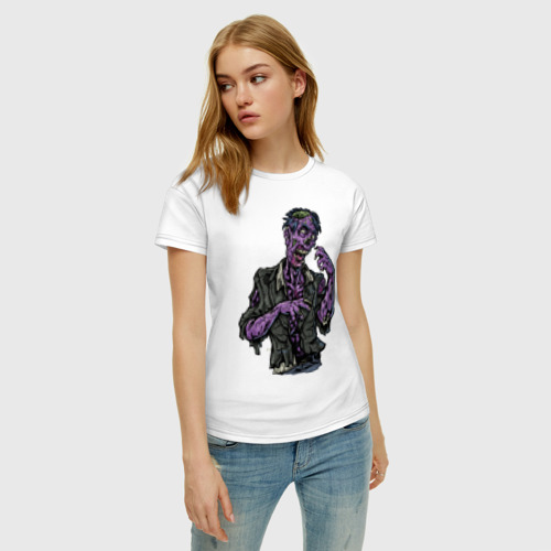 Женская футболка хлопок с принтом Ходячие мертвецы, фото на моделе #1