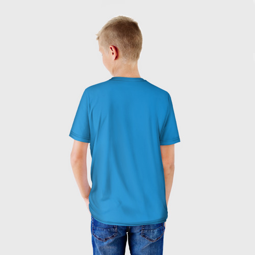 Детская футболка 3D с принтом Самолеты, вид сзади #2