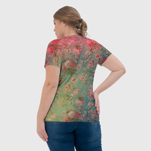 Женская футболка 3D с принтом Фрида, вид сзади #2
