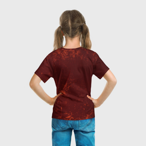 Детская футболка 3D с принтом Токийский Гуль, вид сзади #2