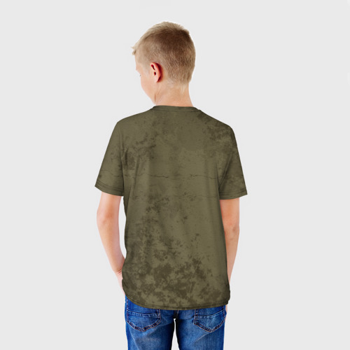 Детская футболка 3D с принтом Кобра, вид сзади #2