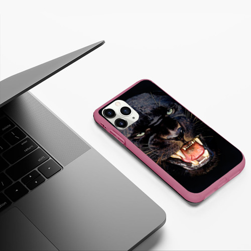 Чехол для iPhone 11 Pro матовый с принтом Пантера, фото #5
