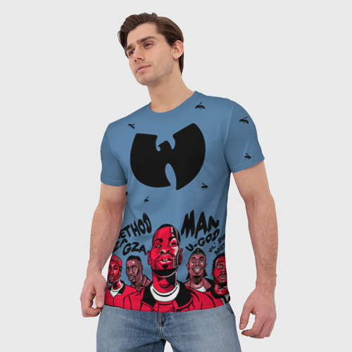 Мужская 3D футболка с принтом Wu-Tang Clan, фото на моделе #1