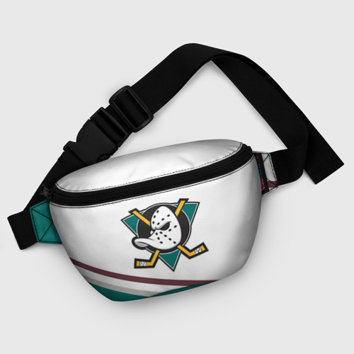 Поясная сумка 3D с принтом Anaheim Ducks Selanne, фото #5