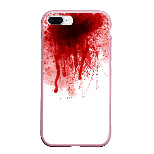 Чехол для iPhone 7Plus/8 Plus матовый с принтом Кровь, вид спереди #2