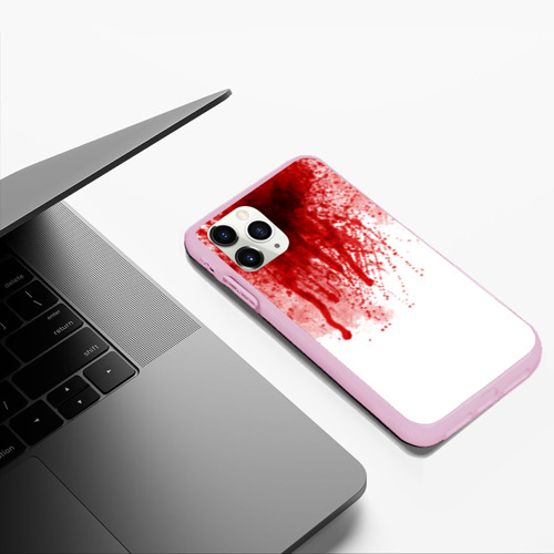 Чехол для iPhone 11 Pro Max матовый с принтом Кровь, фото #5