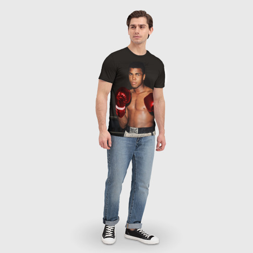 Мужская футболка 3D с принтом Мухаммед Али, вид сбоку #3