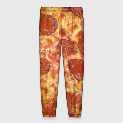 Мужские брюки 3D с принтом Пицца, вид сзади #1