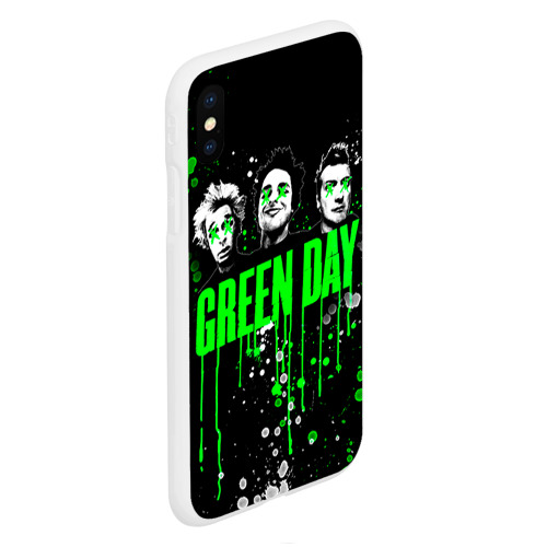 Чехол для iPhone XS Max матовый с принтом Green Day, вид сбоку #3