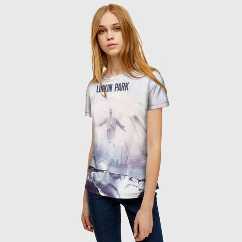 Женская футболка 3D с принтом Linkin Park, фото на моделе #1