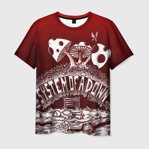 Мужская 3D футболка с принтом System of a Down, вид спереди #2