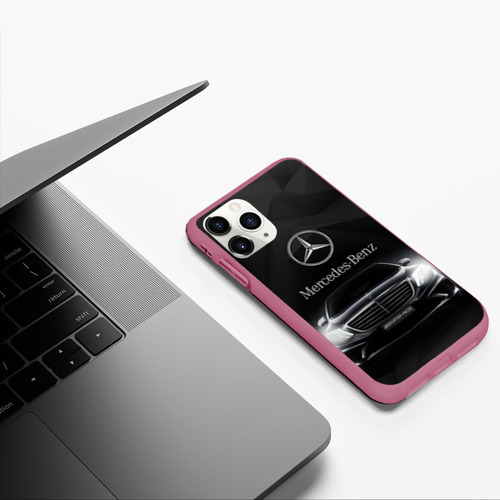 Чехол для iPhone 11 Pro матовый с принтом Mercedes, фото #5