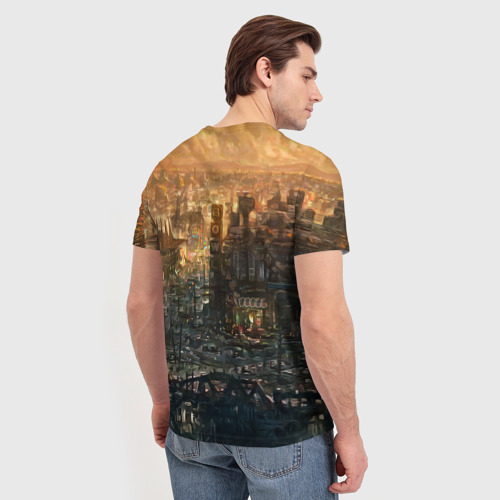 Мужская футболка 3D с принтом Fallout, вид сзади #2