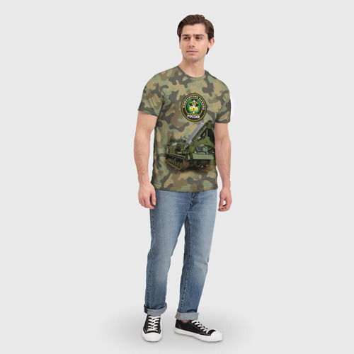 Мужская футболка 3D с принтом Инженерные войска, вид сбоку #3