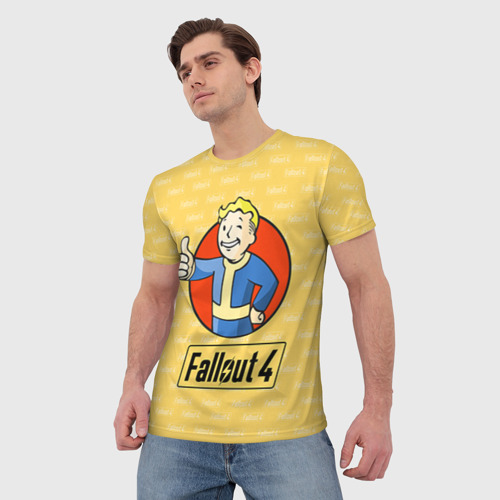 Мужская футболка 3D с принтом Fallout, фото на моделе #1