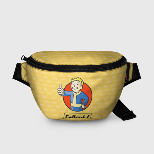 Поясная сумка 3D с принтом Fallout, вид спереди #2