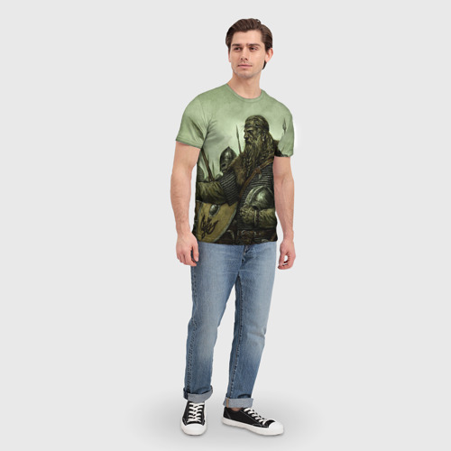 Мужская футболка 3D с принтом Ватага, вид сбоку #3