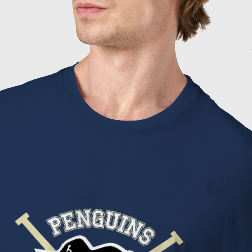 Мужская футболка хлопок с принтом Pittsburgh Penguins, фото #4