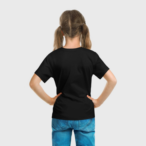 Детская футболка 3D с принтом Мишка, вид сзади #2