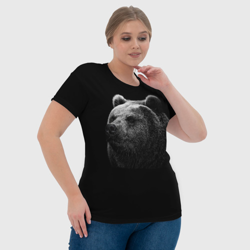Женская футболка 3D с принтом Мишка, фото #4